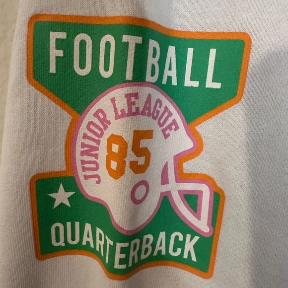 H&M Green Varsity Jacket with White Accents - Picture 5 of 7